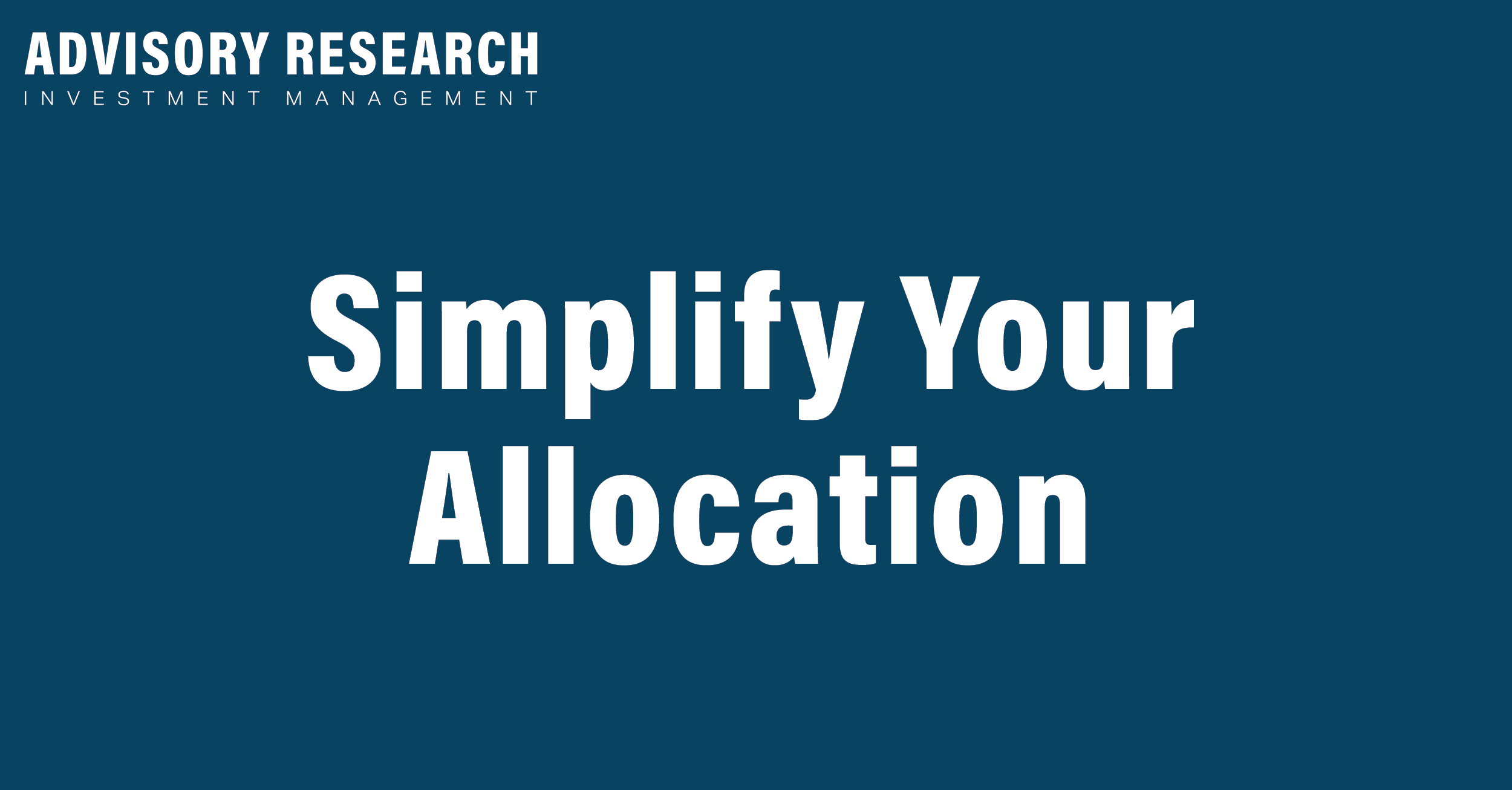 Simplify your Allocation